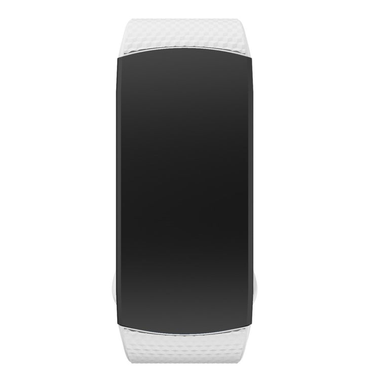 Vildt smuk Samsung Gear Fit2 Silikone Rem - Størrelse: L - Hvid#serie_2