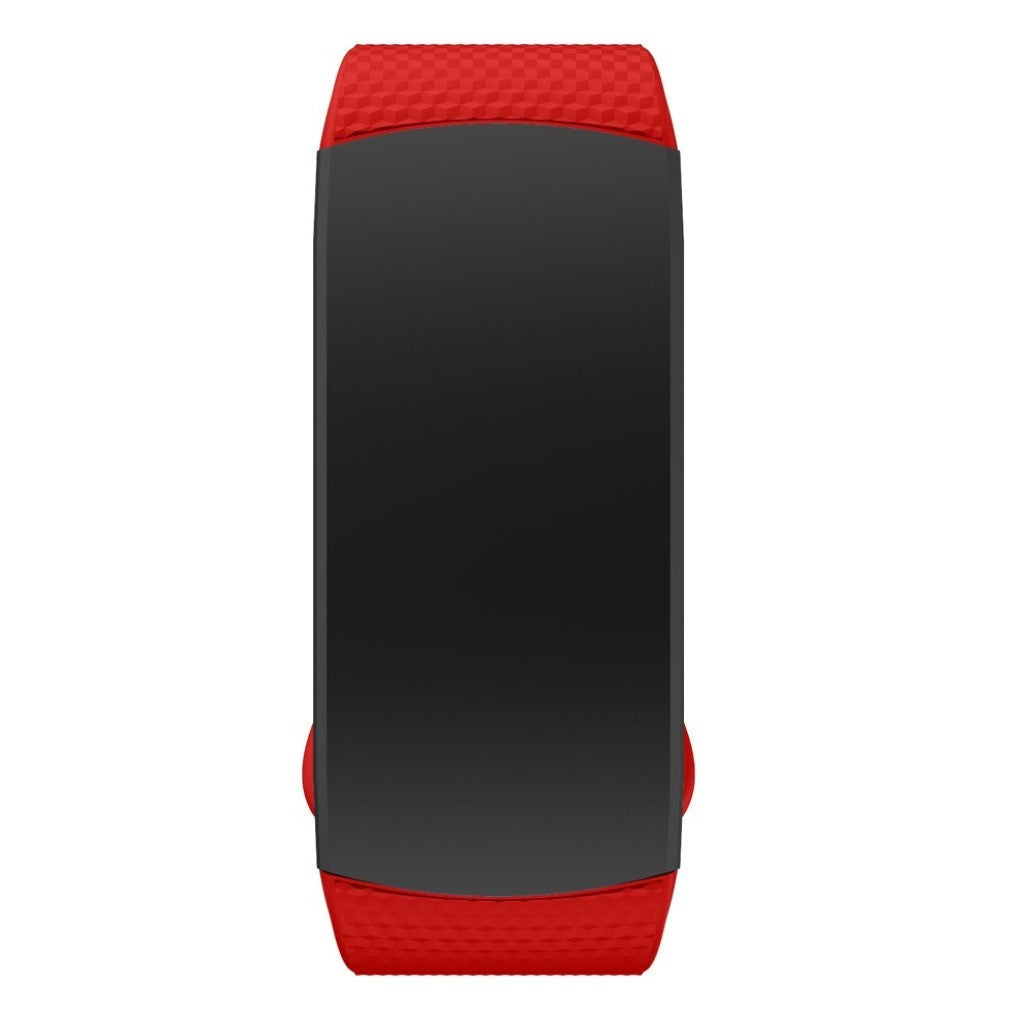 Vildt smuk Samsung Gear Fit2 Silikone Rem - Størrelse: L - Rød#serie_4