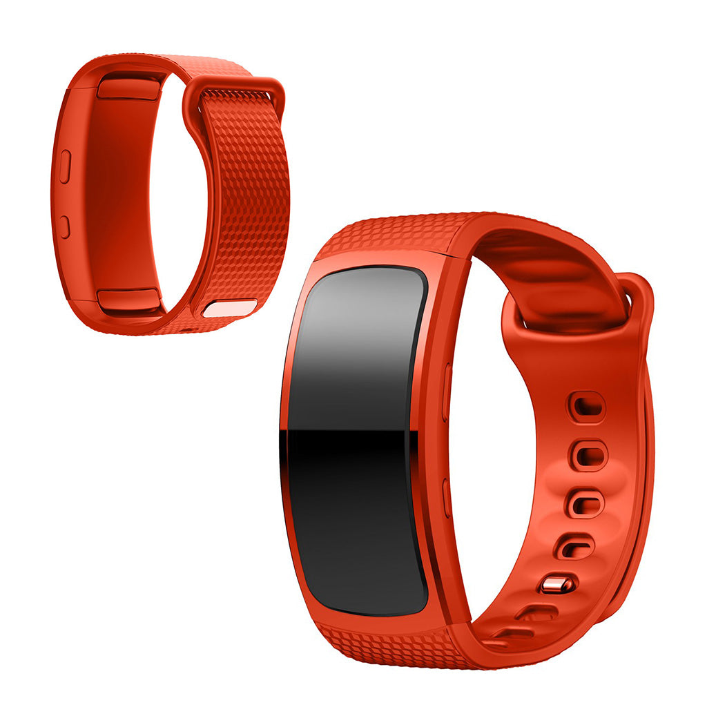 Rigtigt cool Samsung Gear Fit2 Silikone Urrem - Orange#serie_7