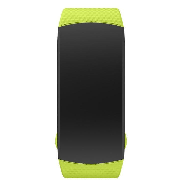 Vildt smuk Samsung Gear Fit2 Silikone Rem - Størrelse: L - Grøn#serie_9