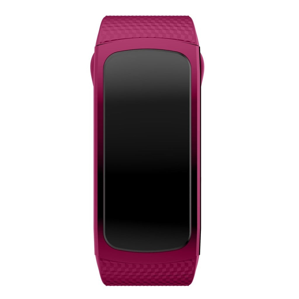 Rigtigt hårdfør Samsung Gear Fit2 Silikone Rem - Størrelse: S - Lilla#serie_14