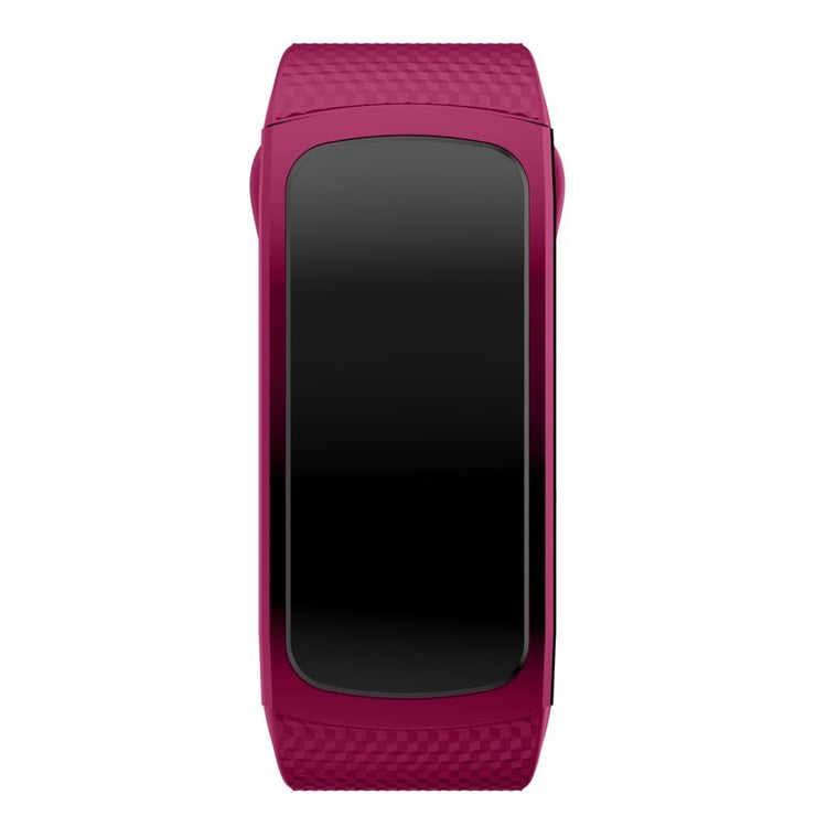Rigtigt hårdfør Samsung Gear Fit2 Silikone Rem - Størrelse: S - Lilla#serie_14