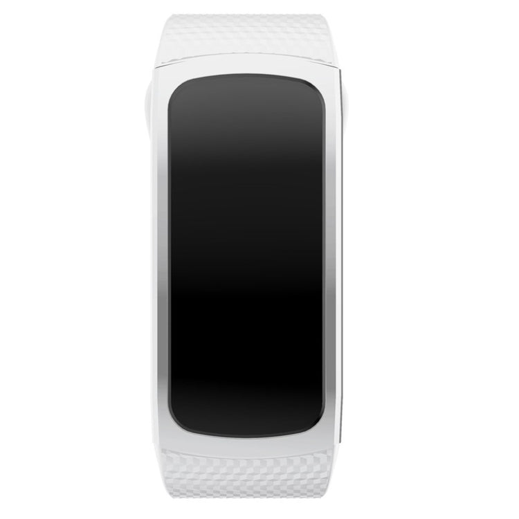 Rigtigt hårdfør Samsung Gear Fit2 Silikone Rem - Størrelse: S - Hvid#serie_2