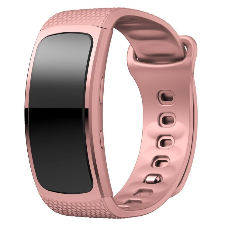 Rigtigt hårdfør Samsung Gear Fit2 Silikone Rem - Størrelse: S - Pink#serie_6