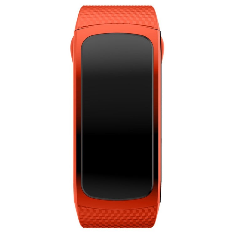 Rigtigt hårdfør Samsung Gear Fit2 Silikone Rem - Størrelse: S - Orange#serie_7