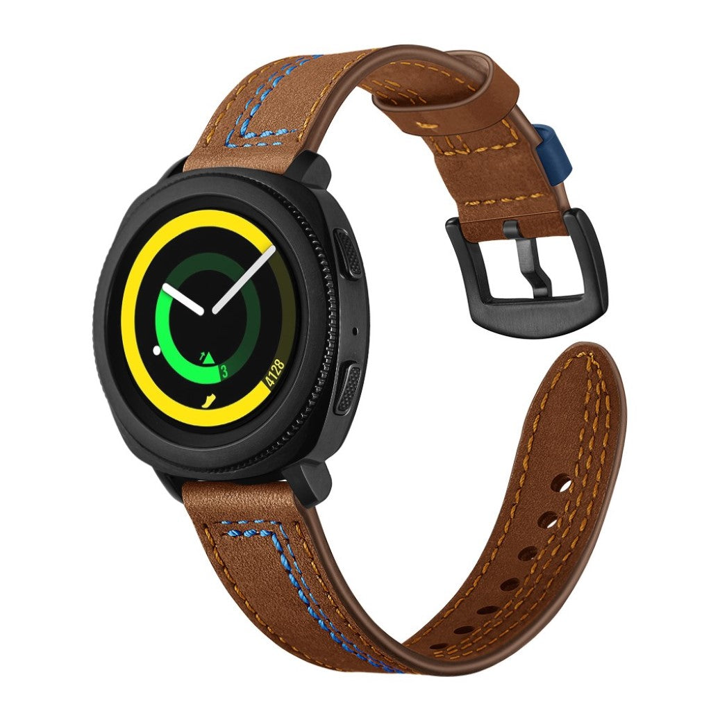 Supercool Samsung Gear Sport Ægte læder Rem - Brun#serie_3