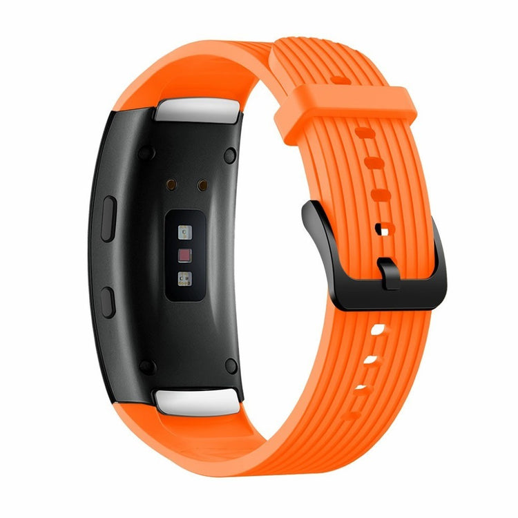 Helt vildt sejt Samsung Gear Fit2 Pro Silikone Rem - Størrelse: L - Orange#serie_5