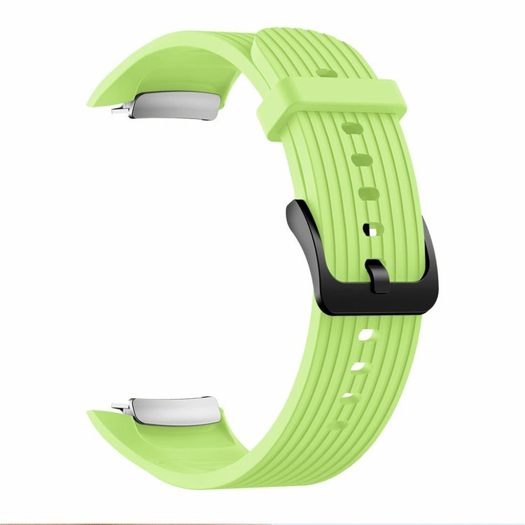 Helt vildt sejt Samsung Gear Fit2 Pro Silikone Rem - Størrelse: L - Grøn#serie_6