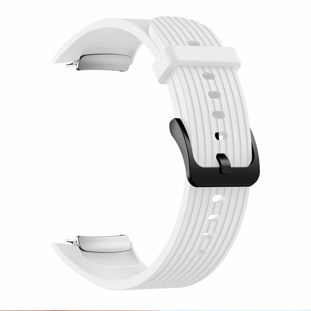 Vildt pænt Samsung Gear Fit2 Pro Silikone Rem - Størrelse: S - Hvid#serie_2