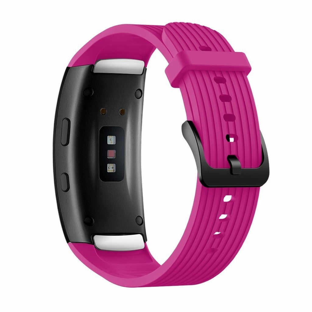 Vildt pænt Samsung Gear Fit2 Pro Silikone Rem - Størrelse: S - Pink#serie_8