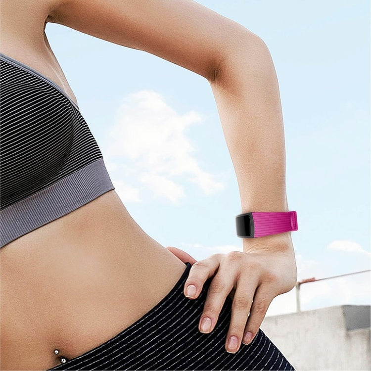 Vildt pænt Samsung Gear Fit2 Pro Silikone Rem - Størrelse: S - Pink#serie_8