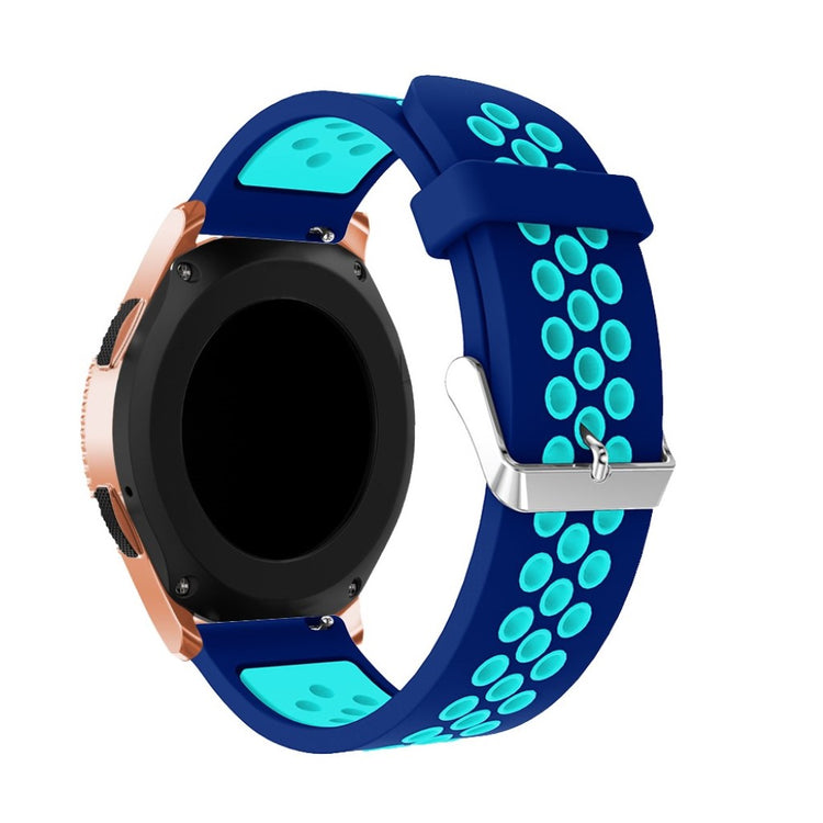 Pænt Samsung Galaxy Watch (42mm) Silikone Rem - Blå#serie_3