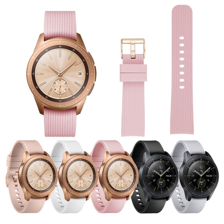 Rigtigt hårdfør Samsung Galaxy Watch (42mm) Silikone Rem - Pink#serie_2