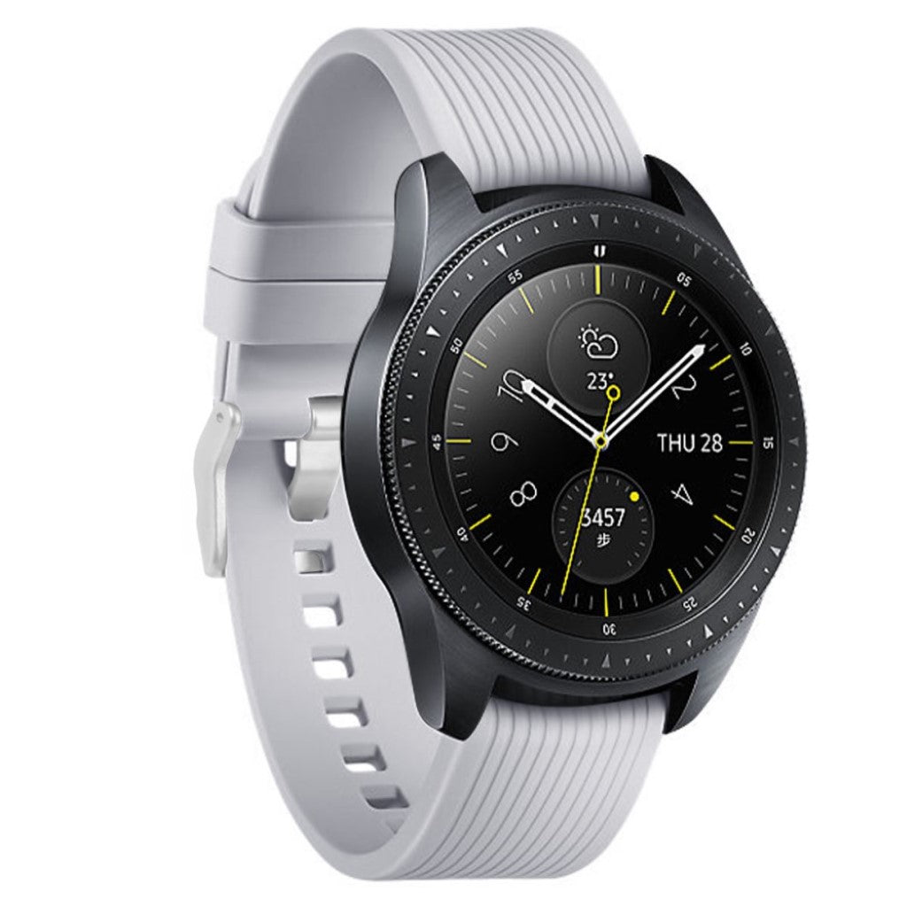 Rigtigt hårdfør Samsung Galaxy Watch (42mm) Silikone Rem - Beige#serie_3