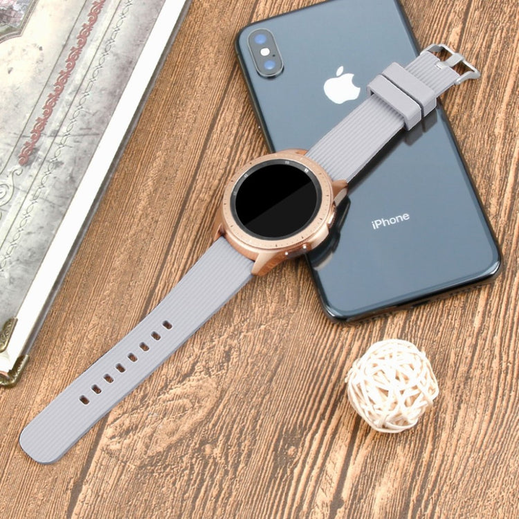 Rigtigt hårdfør Samsung Galaxy Watch (42mm) Silikone Rem - Beige#serie_3