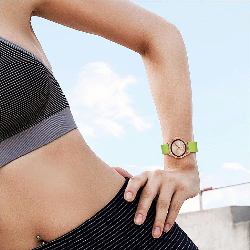 Udsøgt Samsung Galaxy Watch (42mm) Silikone Rem - Grøn#serie_3