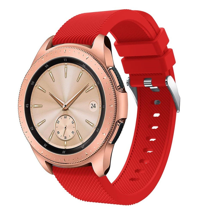 Udsøgt Samsung Galaxy Watch (42mm) Silikone Rem - Rød#serie_5
