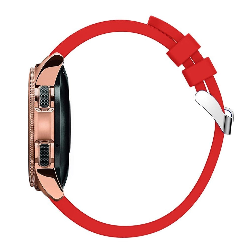 Udsøgt Samsung Galaxy Watch (42mm) Silikone Rem - Rød#serie_5
