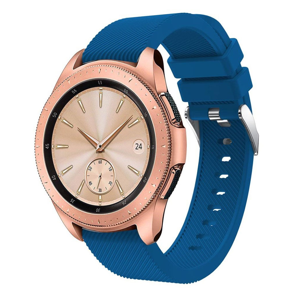 Udsøgt Samsung Galaxy Watch (42mm) Silikone Rem - Blå#serie_8