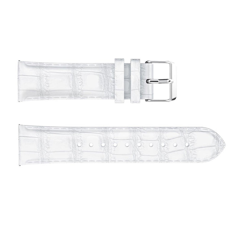 Rigtigt smuk Samsung Galaxy Watch (42mm) Ægte læder Rem - Hvid#serie_4