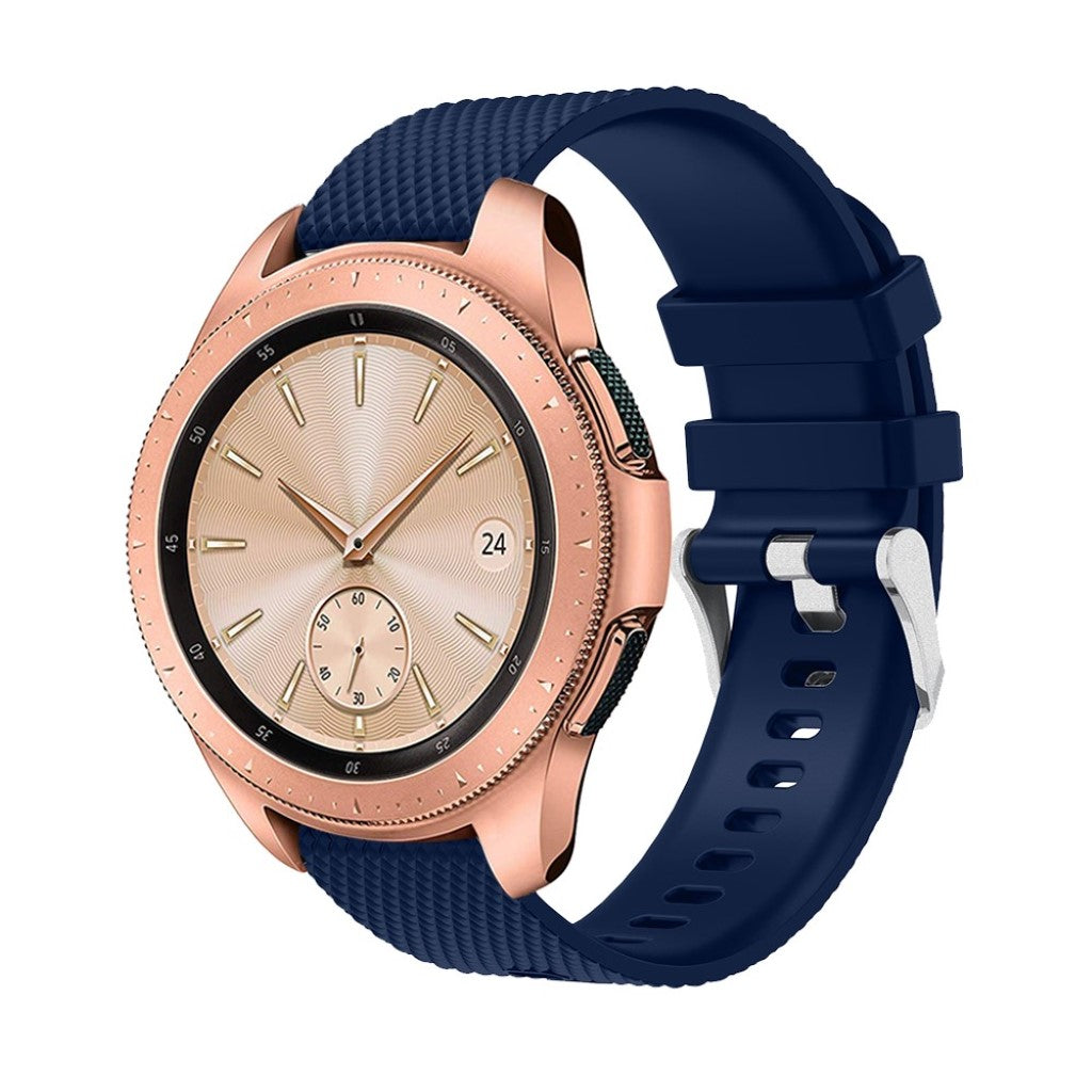 Super flot Samsung Galaxy Watch (42mm) Silikone Rem - Blå#serie_1
