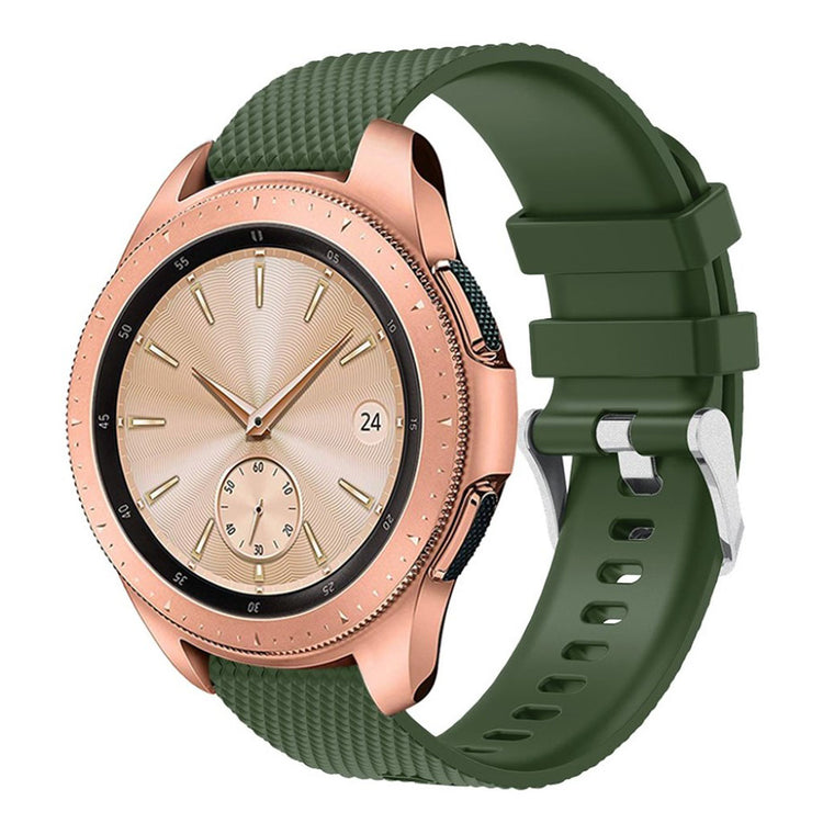 Super flot Samsung Galaxy Watch (42mm) Silikone Rem - Grøn#serie_2