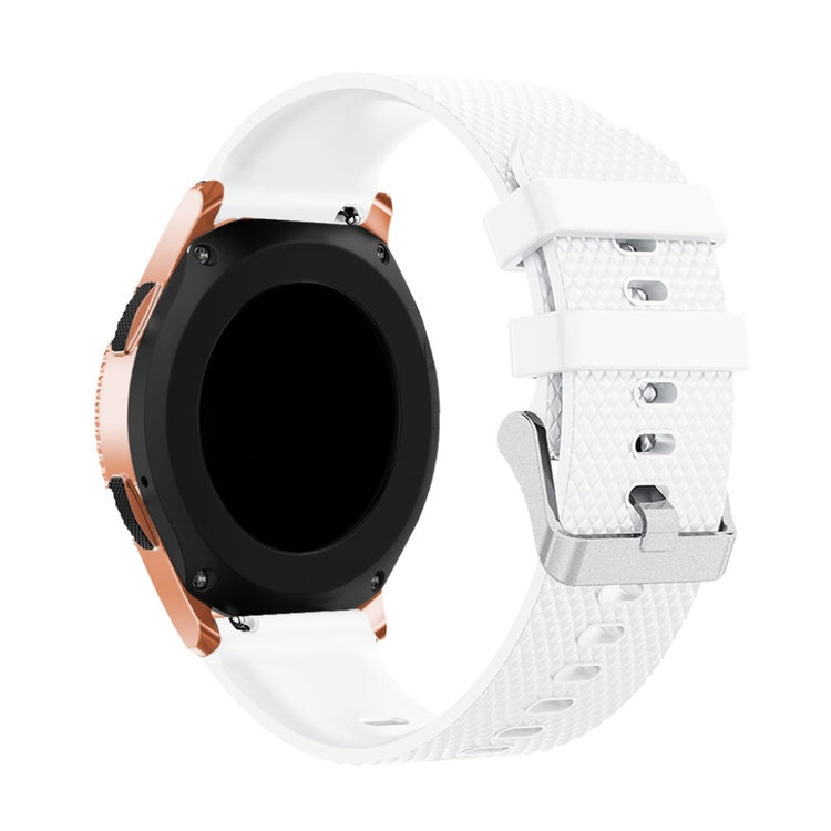 Super flot Samsung Galaxy Watch (42mm) Silikone Rem - Hvid#serie_5
