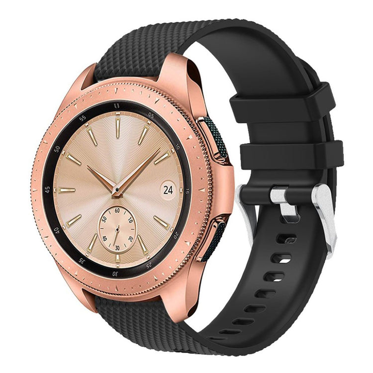 Super flot Samsung Galaxy Watch (42mm) Silikone Rem - Sort#serie_6