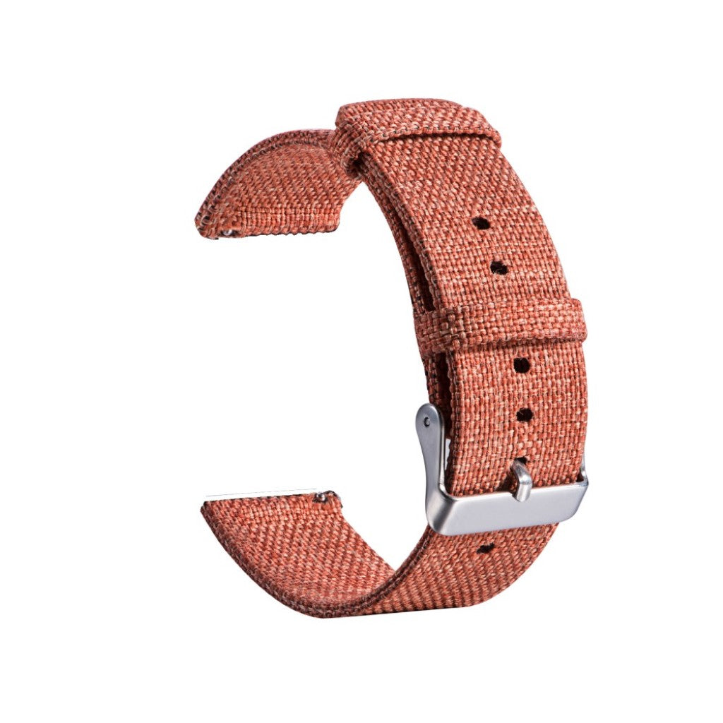 Rigtigt slidstærk Samsung Galaxy Watch (42mm) Nylon Rem - Orange#serie_3