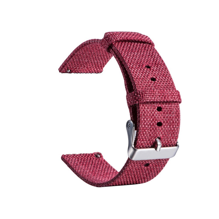Rigtigt slidstærk Samsung Galaxy Watch (42mm) Nylon Rem - Rød#serie_5