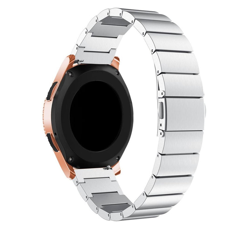 Helt vildt slidstærk Samsung Galaxy Watch (42mm) Metal Rem - Sølv#serie_1