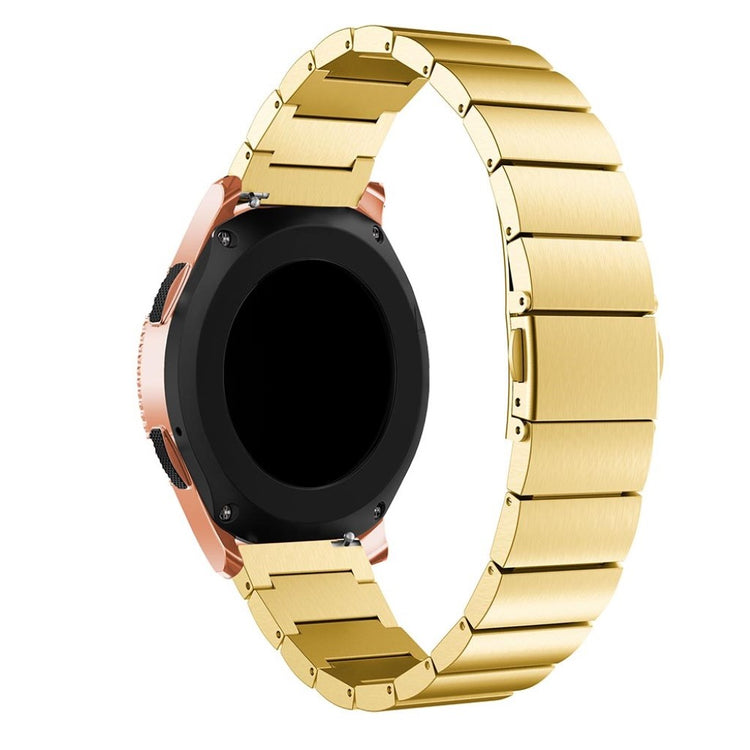 Helt vildt slidstærk Samsung Galaxy Watch (42mm) Metal Rem - Guld#serie_4