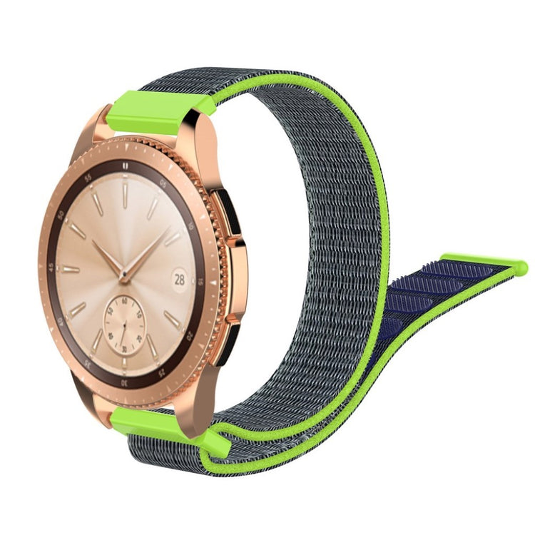 Holdbart Samsung Galaxy Watch (42mm) Nylon Rem - Grøn#serie_7