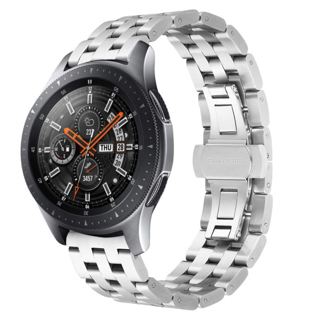 Stilfuld Samsung Galaxy Watch (42mm) Metal Rem - Sølv#serie_2