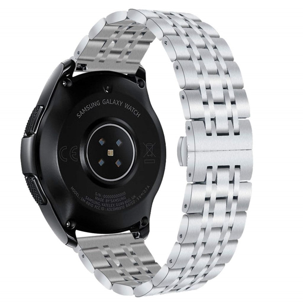 Super holdbart Samsung Galaxy Watch (42mm) Metal Rem - Sølv#serie_2