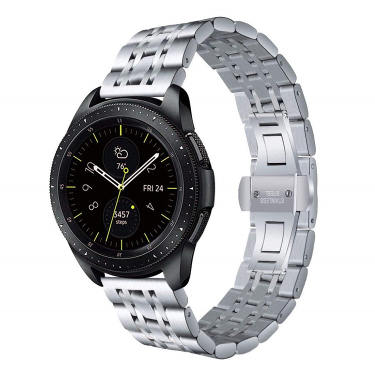 Super holdbart Samsung Galaxy Watch (42mm) Metal Rem - Sølv#serie_2