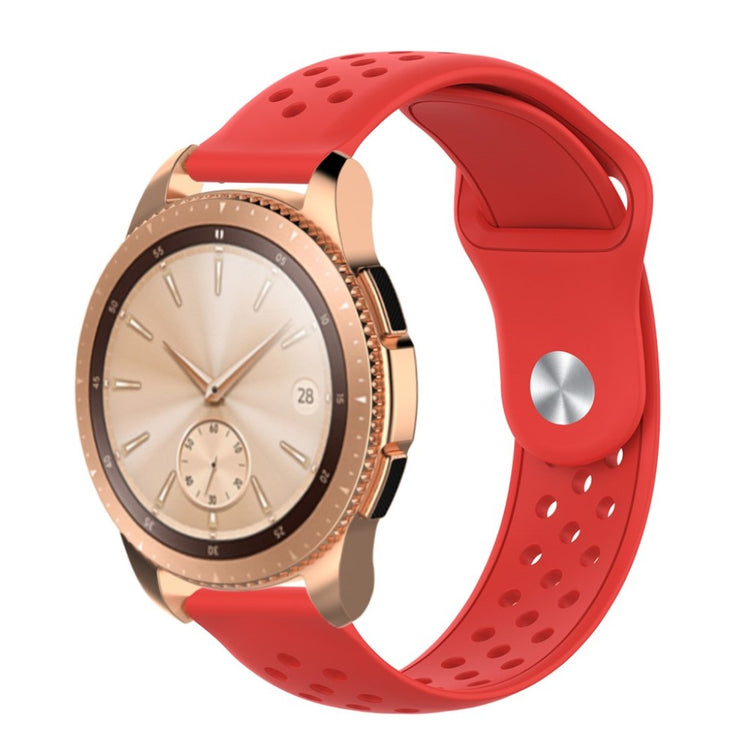 Rigtigt flot Samsung Galaxy Watch (42mm) Silikone Rem - Rød#serie_4