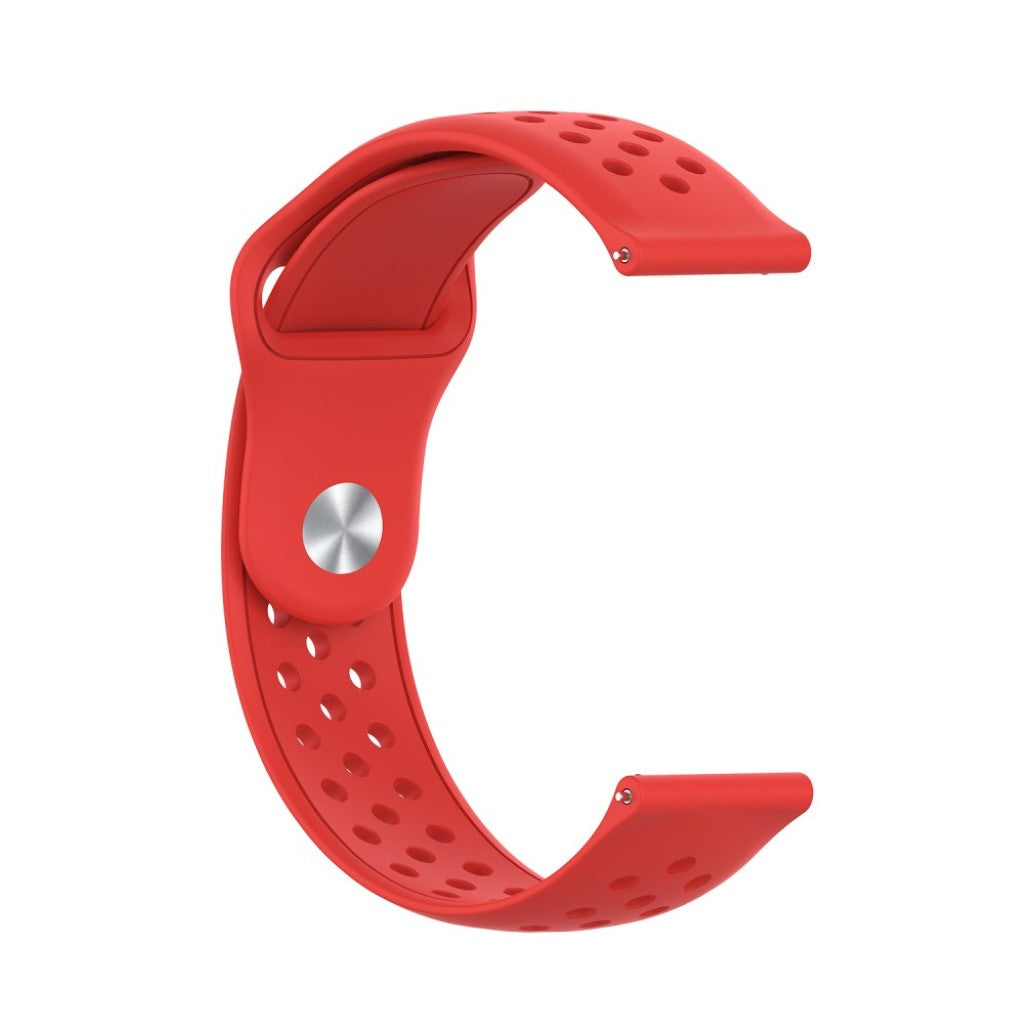 Rigtigt flot Samsung Galaxy Watch (42mm) Silikone Rem - Rød#serie_4