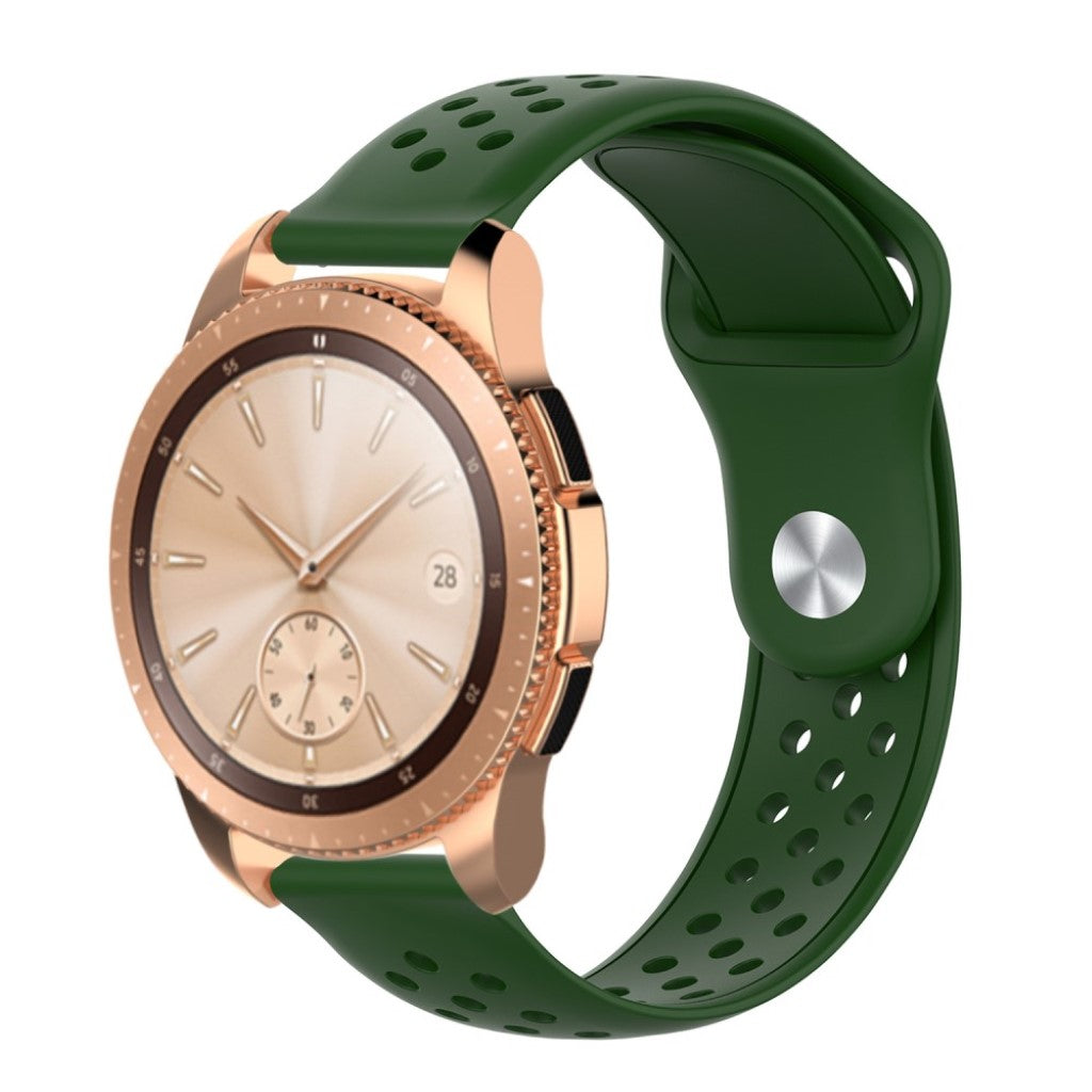 Rigtigt flot Samsung Galaxy Watch (42mm) Silikone Rem - Grøn#serie_7