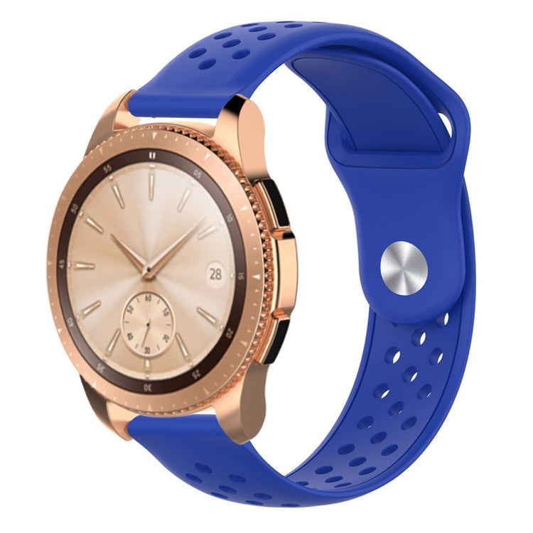 Rigtigt flot Samsung Galaxy Watch (42mm) Silikone Rem - Blå#serie_8