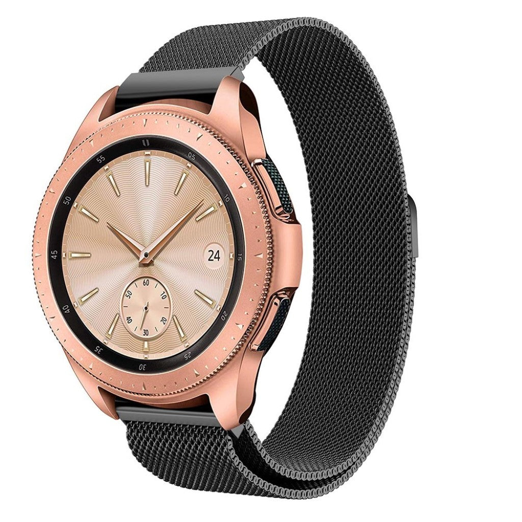 Rigtigt flot Samsung Galaxy Watch (42mm) Metal Rem - Sort#serie_1