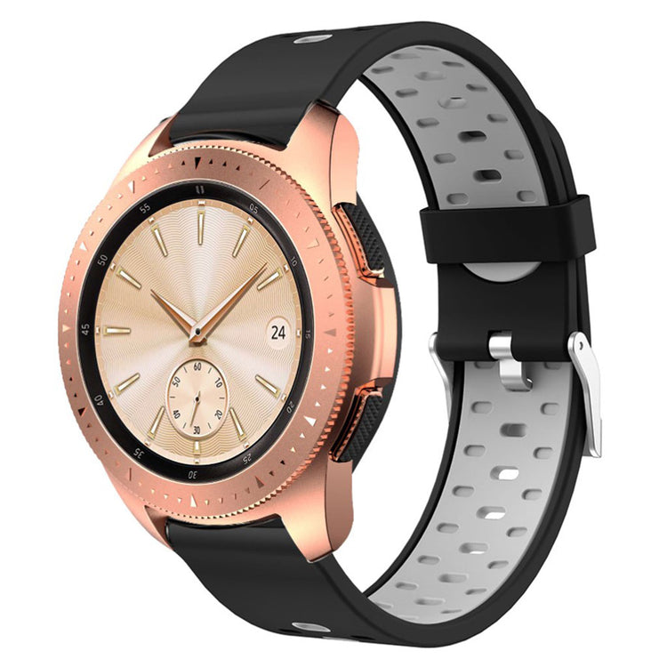 Komfortabel Samsung Galaxy Watch (42mm) Silikone Rem - Sort#serie_2
