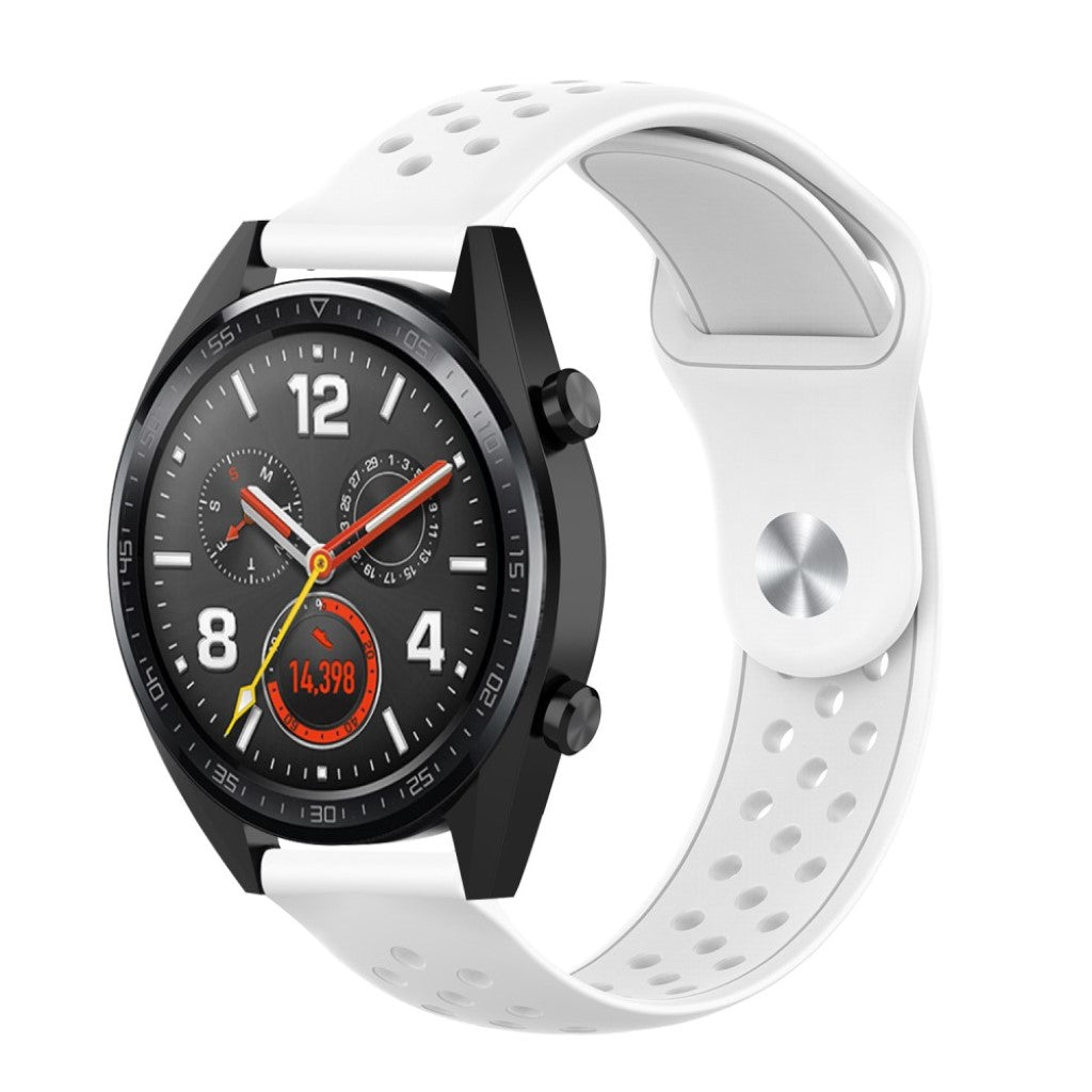 Meget komfortabel Samsung Galaxy Watch (42mm) Silikone Rem - Hvid#serie_2