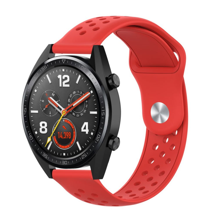 Meget komfortabel Samsung Galaxy Watch (42mm) Silikone Rem - Rød#serie_4
