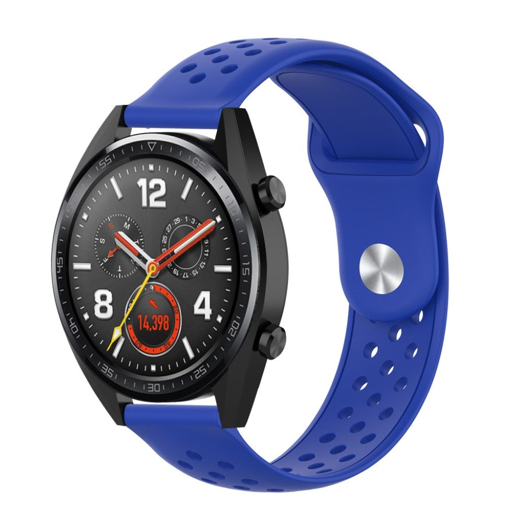 Meget komfortabel Samsung Galaxy Watch (42mm) Silikone Rem - Blå#serie_8