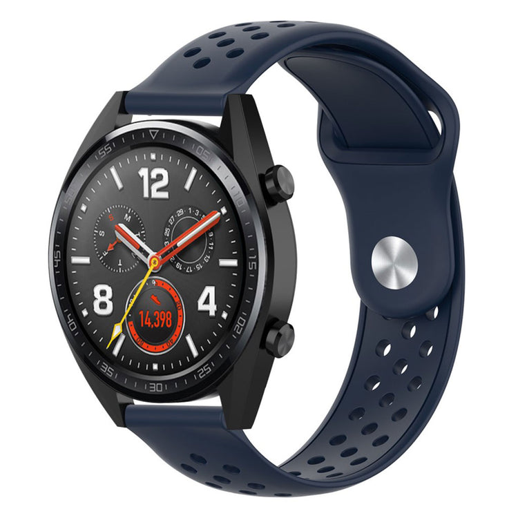 Meget komfortabel Samsung Galaxy Watch (42mm) Silikone Rem - Blå#serie_9