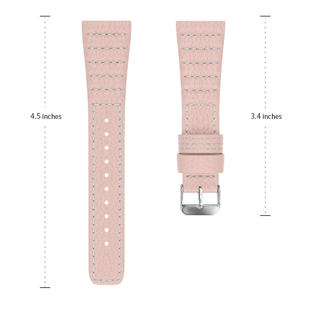 Super flot Samsung Galaxy Watch (42mm) Ægte læder Rem - Pink#serie_4