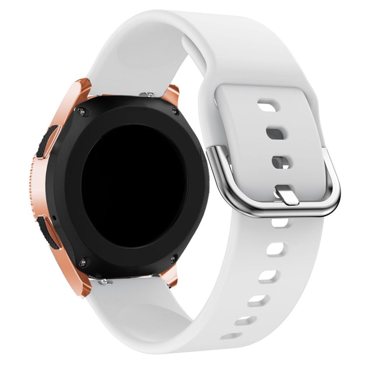 Helt vildt fed Samsung Galaxy Watch (42mm) Silikone Rem - Hvid#serie_2