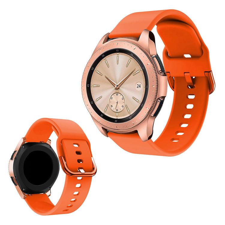 Helt vildt fed Samsung Galaxy Watch (42mm) Silikone Rem - Orange#serie_5