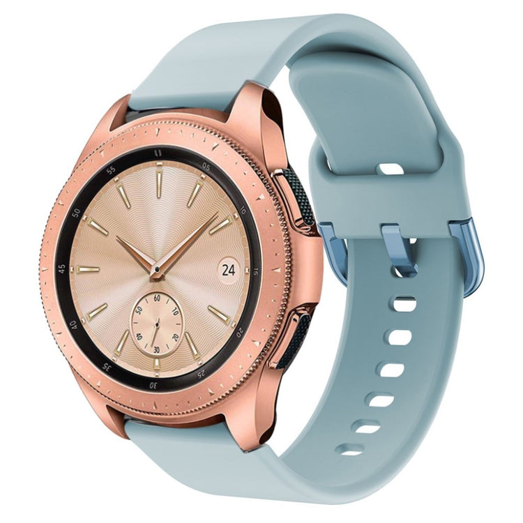Helt vildt fed Samsung Galaxy Watch (42mm) Silikone Rem - Blå#serie_7